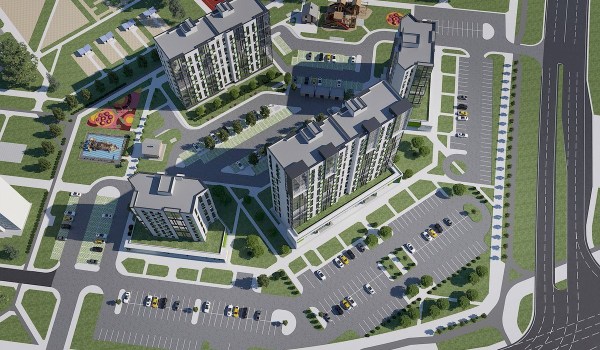 10 - этажный односекционный жилой дом по ГП №20