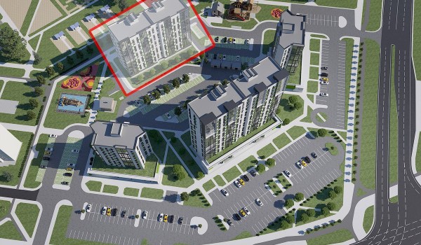 10 - этажный односекционный жилой дом по ГП №20